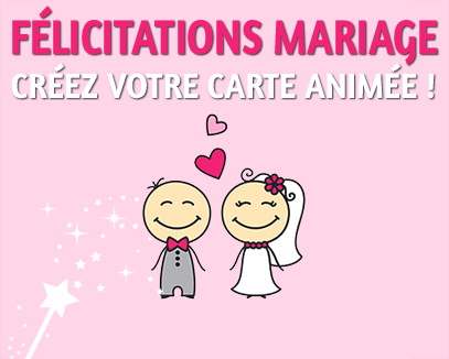 Mariage Carte Félicitations Animée Tous Mes Voeuxcom