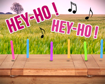 carte virtuelle chanter : Hey-ho, on rentre du gâteau