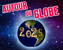 Autour du globe - carte virtuelle humoristique à personnaliser